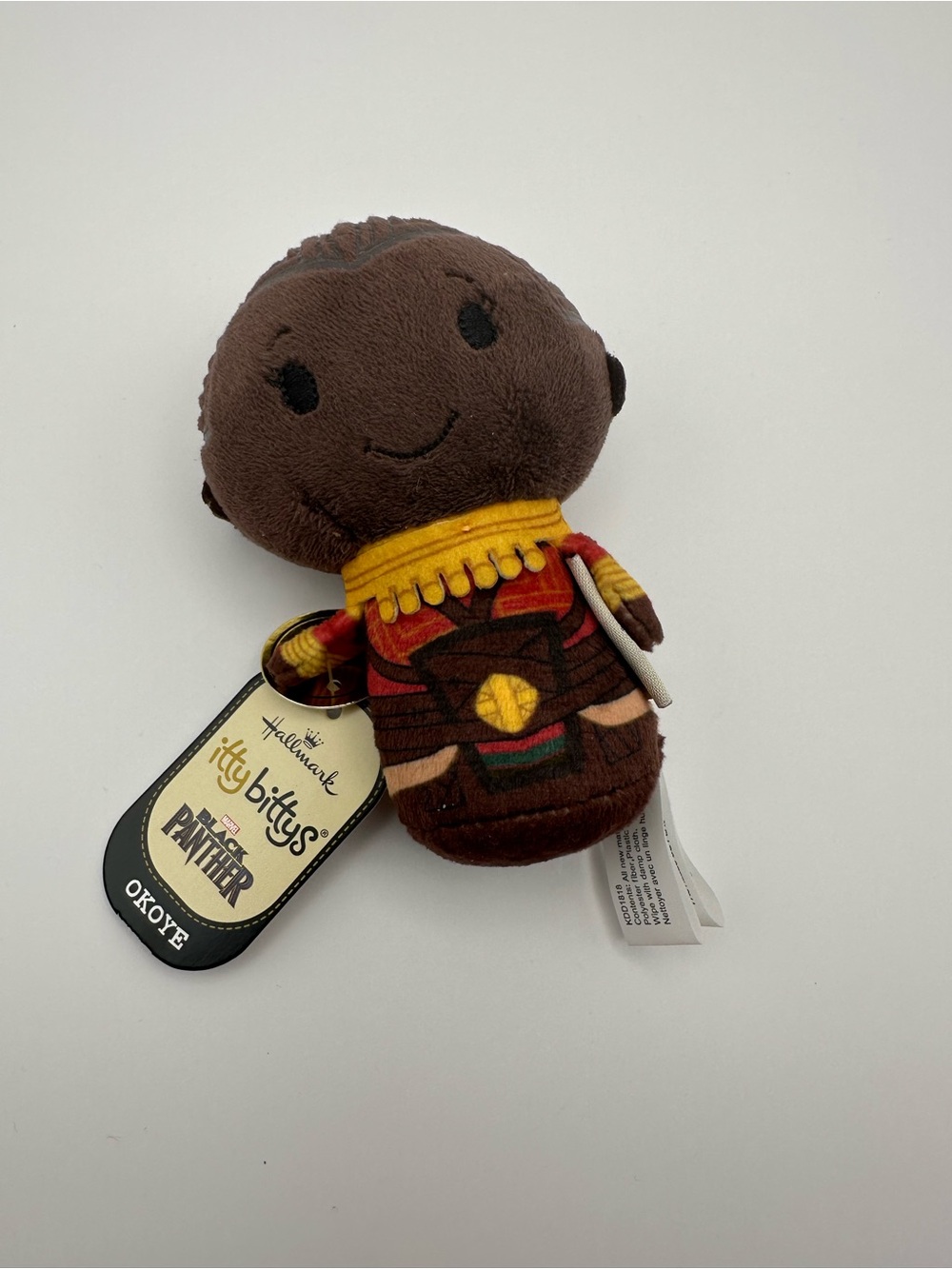 Hallmark Brown and Yellow Black Panther Itty Bittys Okoye Plush